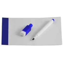 Fridge Magnetic Board & Marker Blue Open